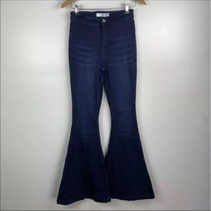 Kancan ultra high waist wide flare leg 25